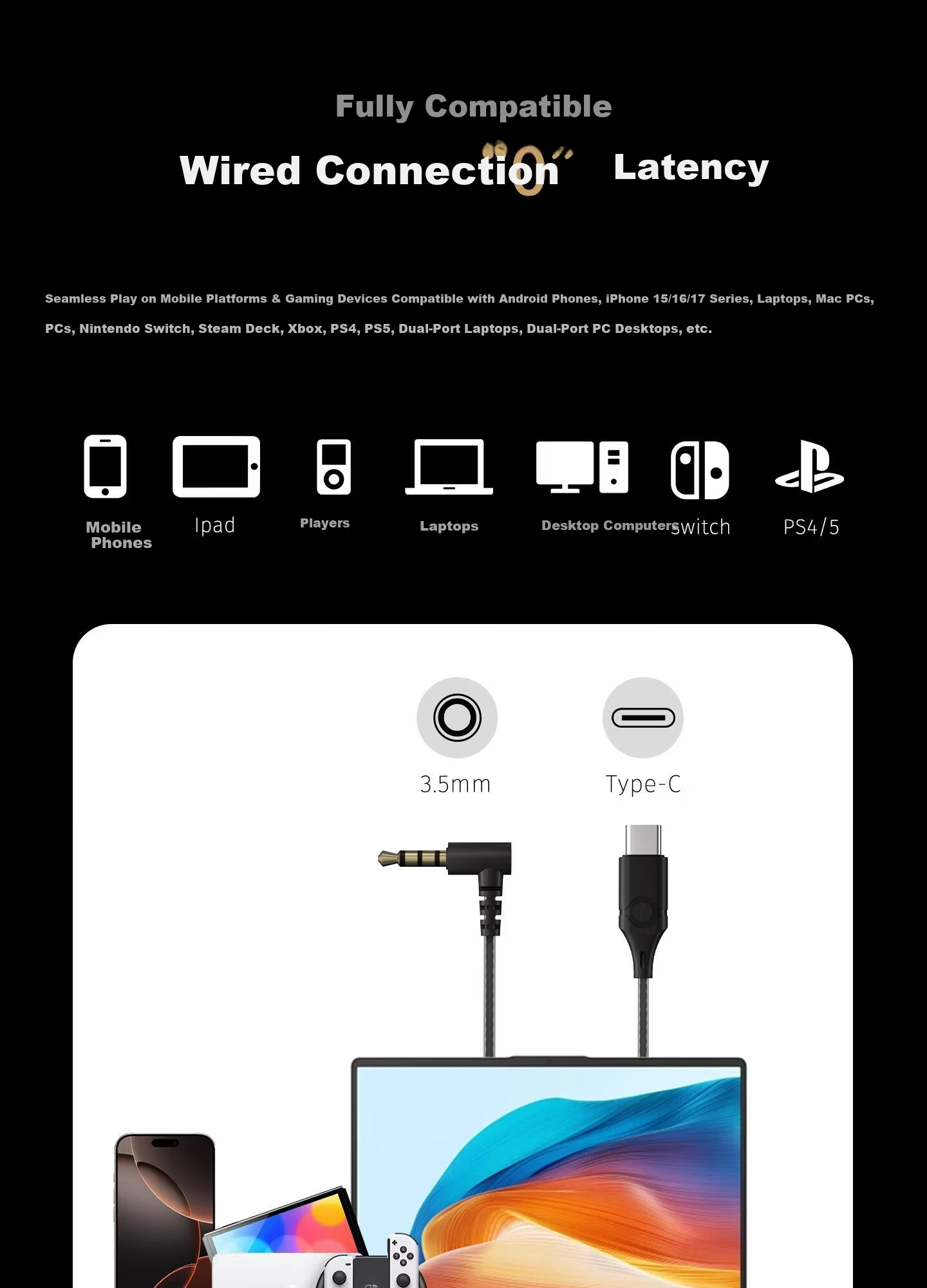 HP Sanshengbei Wired HiFi Earphones Ear-hook In-ear Noise Cancelling Microphone Live Streaming Gaming Music 3.5MM Silver Frost 16