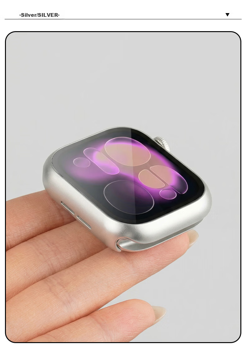 Strap Brother [New Release S11] Apple Watch Protective Case for S10/S11, Integrated Protective Film Case, Drop and Scratch Resistant, 42MM Transparent 7