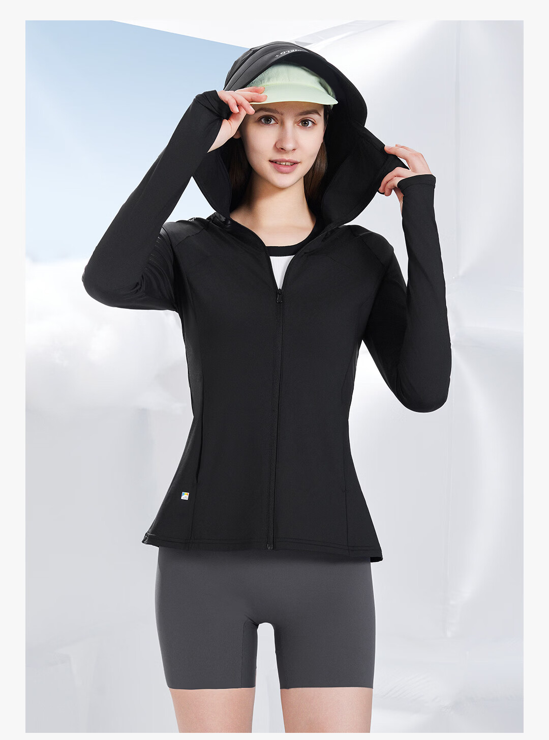 SUPIELD Full Spectrum Professional UV Protection Slim Fit Waist-Defining Sun Protection Jacket for Women, Arctic Gray, Size S 23