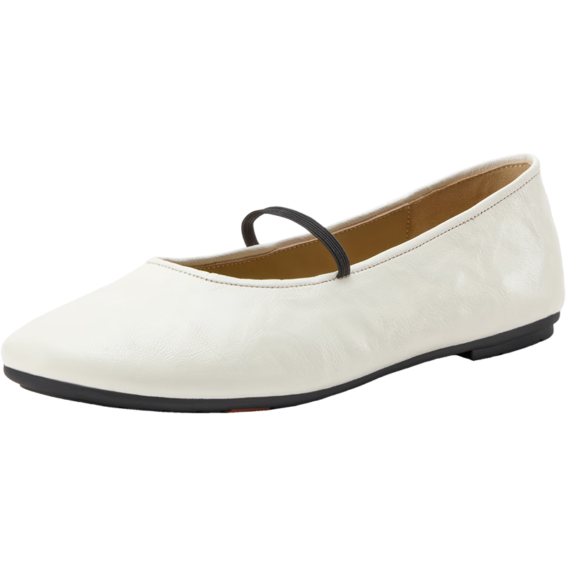 Bata Bajja Sheepskin Mary Jane Women's Spring Versatile Commuter Low-Cut Soft Sole Doll Shoes