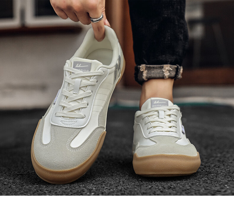 Warrior Men's Spring Summer New Casual Fashion Canvas Shoes Classic Comfortable Thick Sole Sneakers Green White Size 39 6