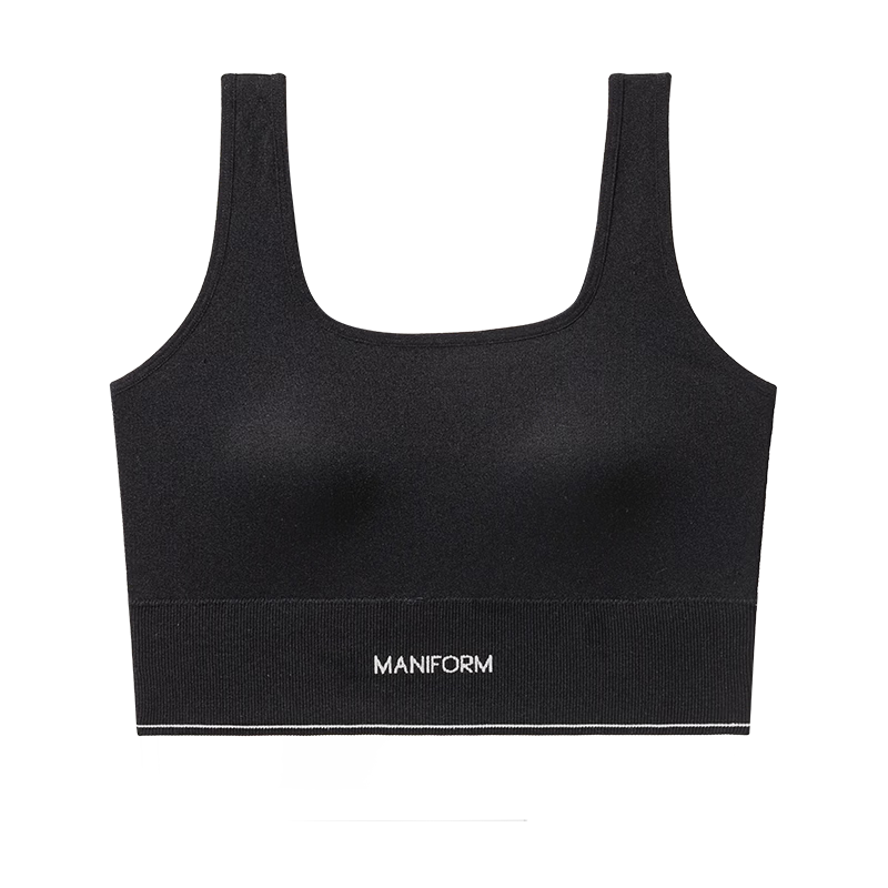 Manifen Square Neck Padded Seamless Bra Cup Sports Vest Women's Underwear Seamless Innerwear Base Layer Wearable Small Camisole