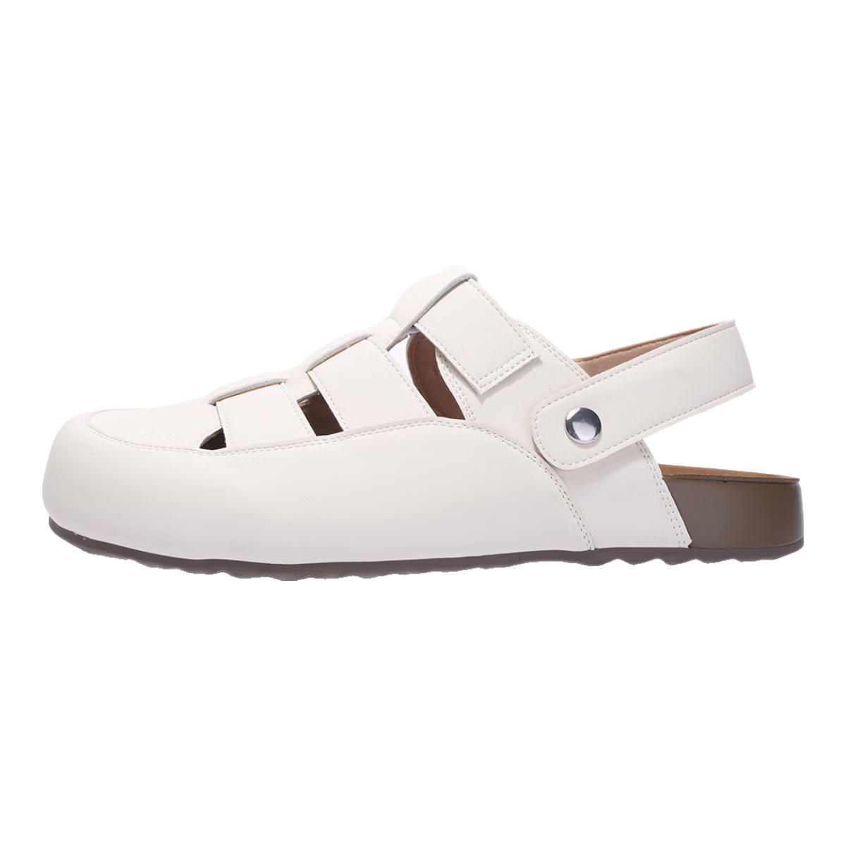 Mulinsen Women’s Rome Hollow Summer Sandals Dual-Wear Clogs Birkenstyle Sandals Beige 37