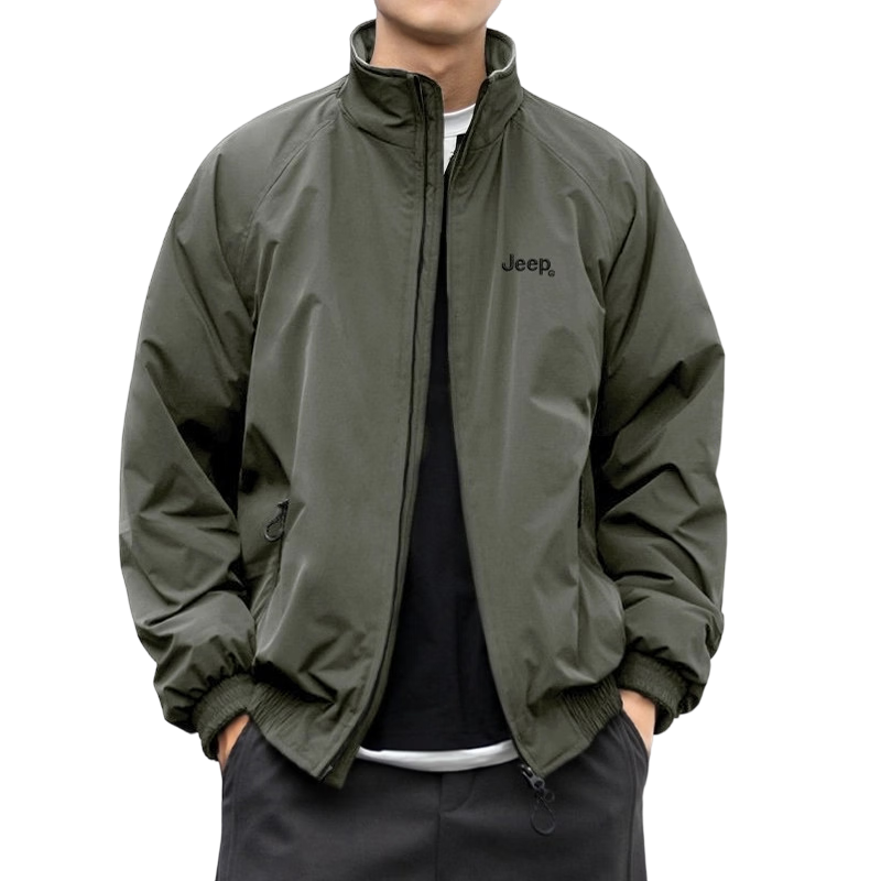 JEEP Men's Spring Autumn Workwear Tactical Jacket Loose Fit Trendy Military Green 2XL