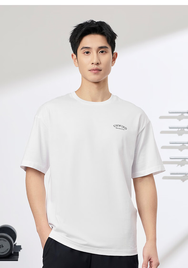 Jordan Men's Sports Short Sleeve T-Shirt 2026 Summer New Lightweight Comfortable Breathable Casual Cotton Tee 17