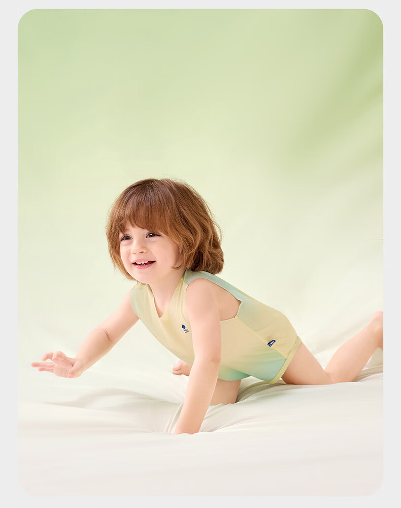 Babycare Natural Cooling Adjustable Triangle Romper Baby Bodysuit Moisture-Wicking Quick-Dry Jumpsuit Ice Grape 80 24