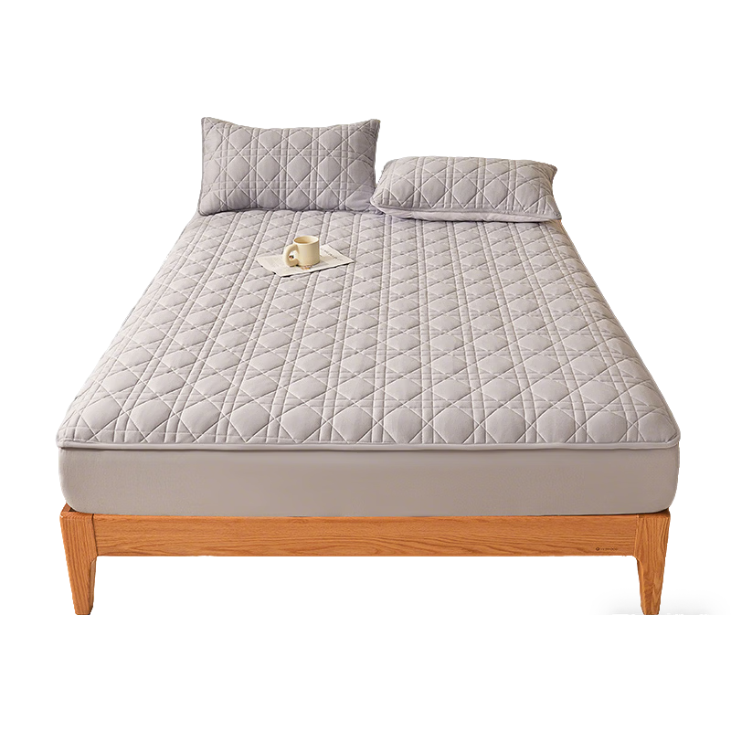 MUJI Cotton Quilted Waterproof Fitted Sheet Full Coverage 1.8x2m Class A Xinjiang Cotton Mattress Cover Single Piece