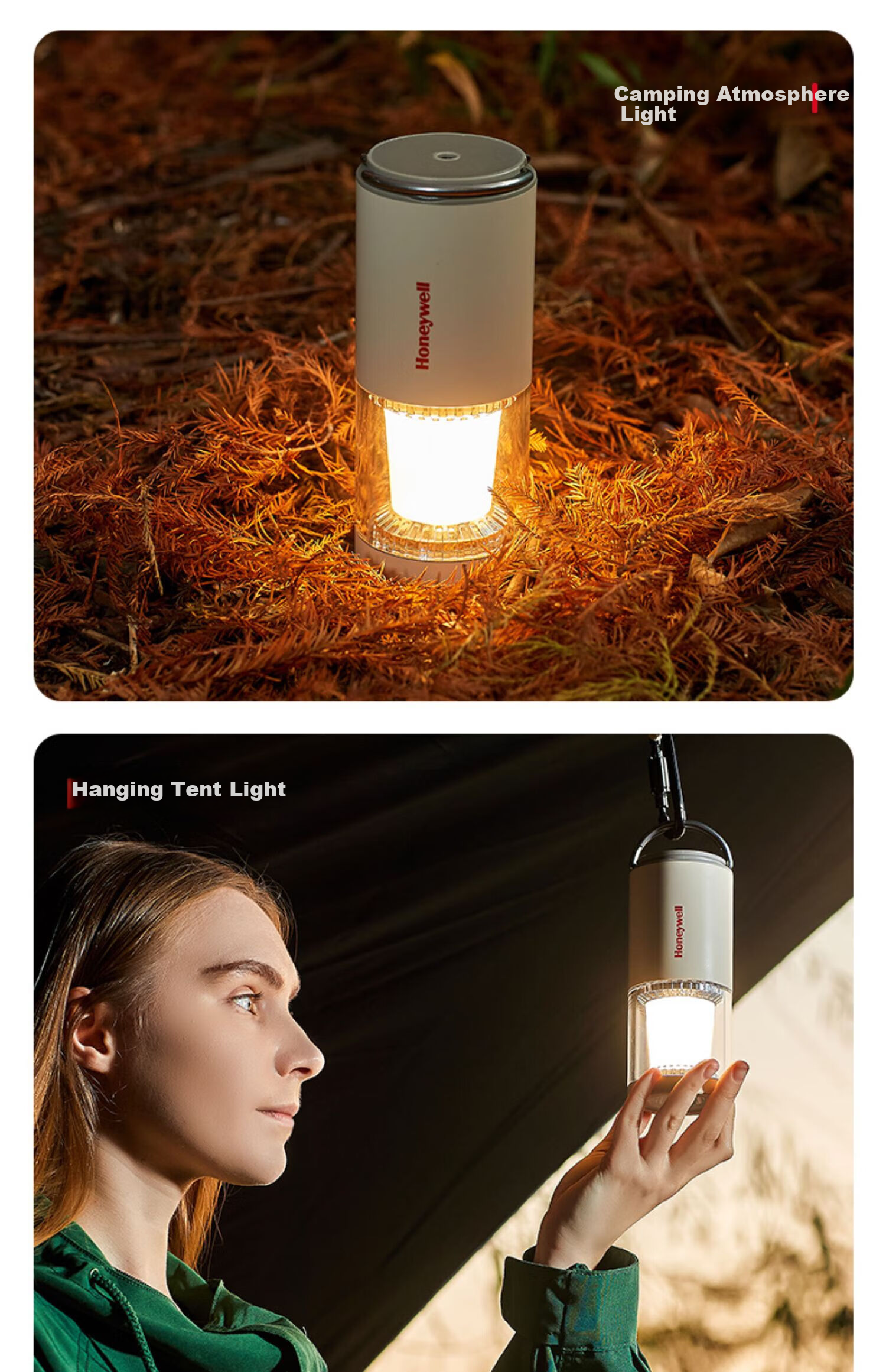 Honeywell Bedside Standing Lamp Hanging Ambient Light Beauty Light Outdoor Camping Telescopic Multifunctional Emergency Lamp 9
