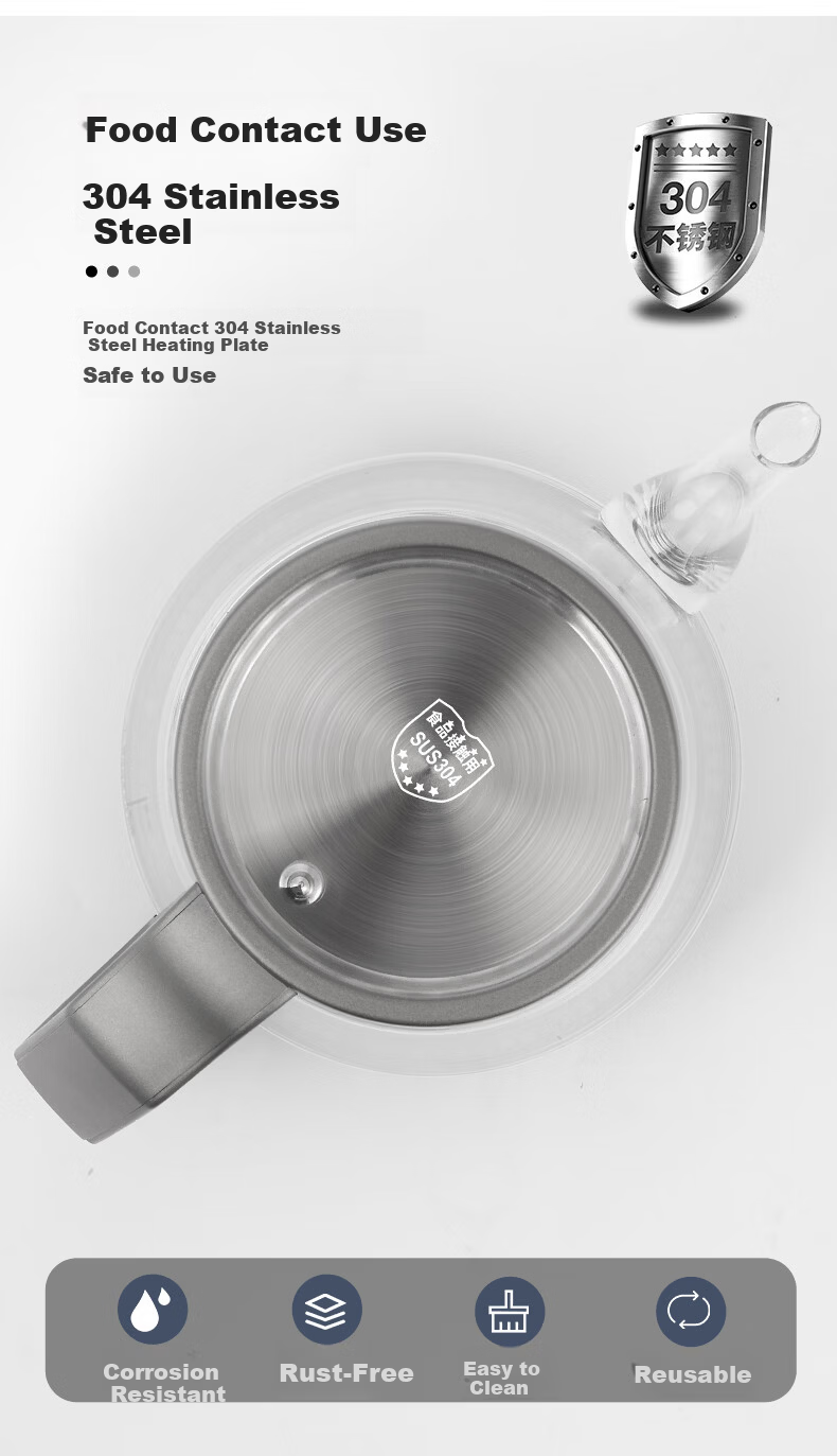 FUNORK Fully Automatic Water Filling Electric Kettle Tea Table Boiling Kettle Home Office Tea Table Embedded Integrated Tea Set 1.2L Electric Tea Stove Set RY-03 Steaming Tea Model 5