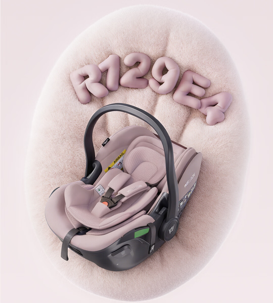 Welldon Little Crown 3 New National Standard Infant Car Seat Carrier 0-15 Months Newborn Baby Special Seat 10