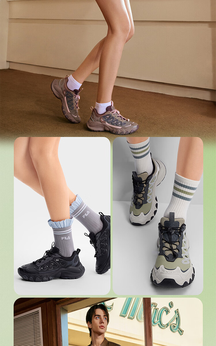 FILA Official Mushroom Sneakers Women's Dad Shoes 2026 Summer New Casual Retro Sports Shoes 11