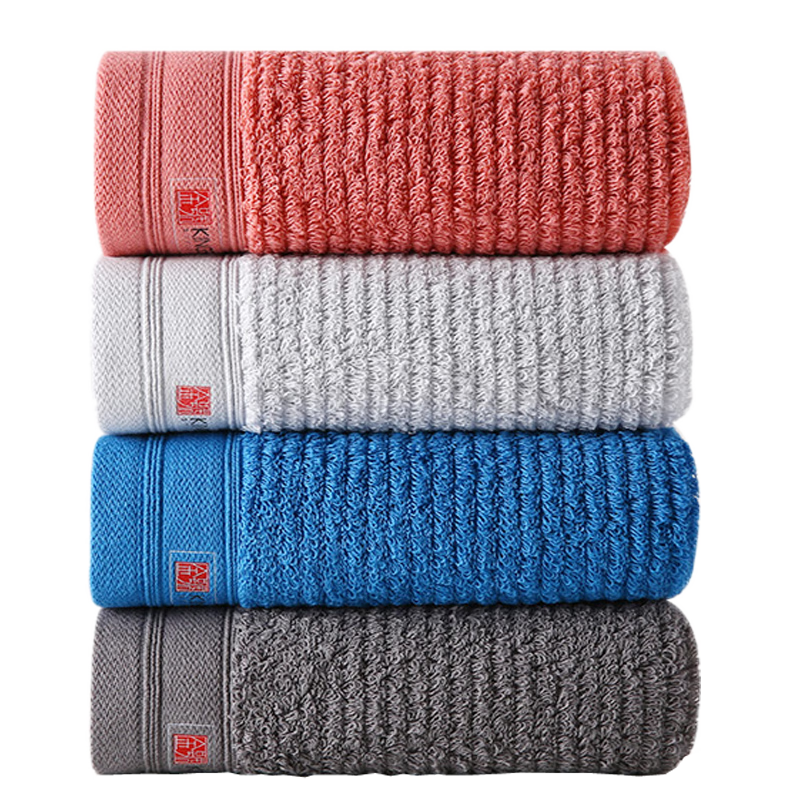 KING SHORE Towels, Antibacterial Individually Wrapped, Pure Cotton Anti-Mite And Anti-Mold Face Towels, 3-Pack, 70*34cm, 100g/piece