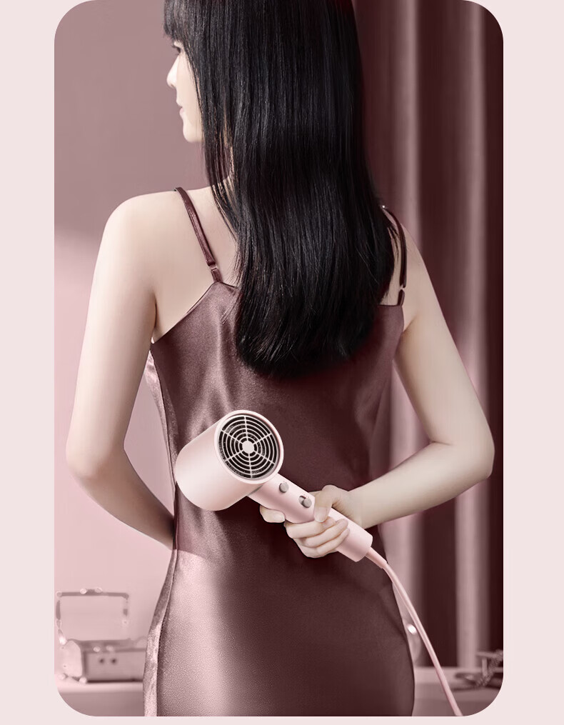 FLYCO PH1635 Hair Dryer - Home Use, Negative Ion, Portable, Fast Drying, Hair Care, Strong Wind, Soft Wind, Constant Temperature 10
