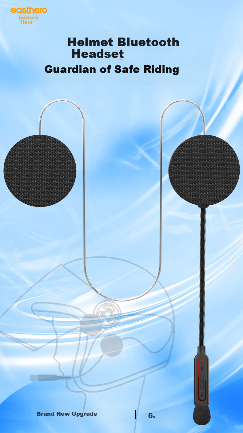 Oriental Hero DFX002 Hidden Motorcycle Helmet Bluetooth Earphone Electric Bike Riding Built-in Integrated 1