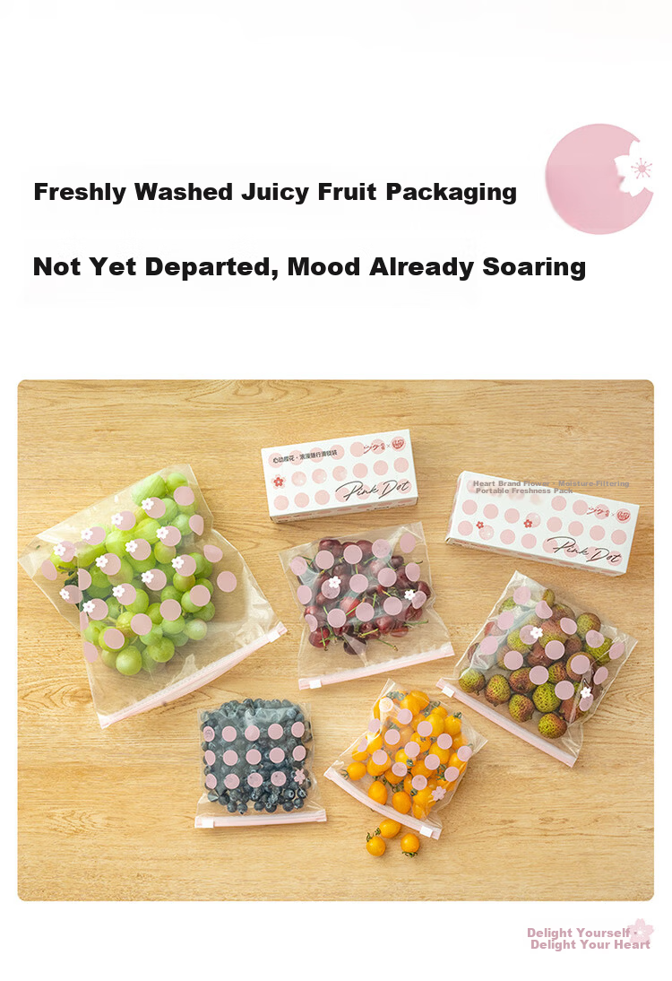 Eyoujia Ziplock Seal Bags Medium and Large 55pcs Thickened Food-Grade Fresh-Keeping Bags Odor-Proof Slide Lock Bags for Fruit and Vegetable Storage 3