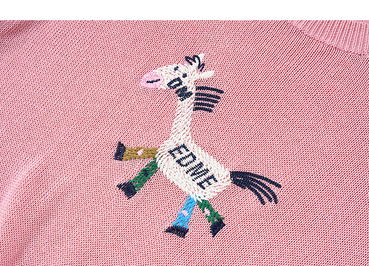 Demana Linen Lyocell Blend Spring Cute Colorblock Embroidered Slimming Short Sleeve Knit Sweater for Women 17