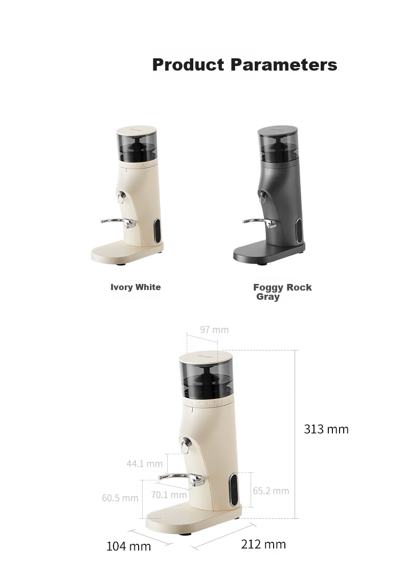 Gemilai G9010C Electric Coffee Grinder Gray Italian American Coffee Bean Grinder Home Use 19