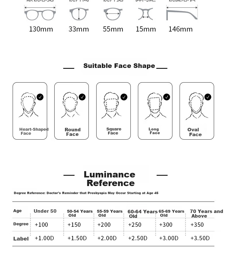 Yupintang Reading Glasses for Men, Smart Zoom Progressive Multi-Focus Bifocal Integrated Reading Glasses for Women, Photochromic, 300 Degrees, Father's Day 11