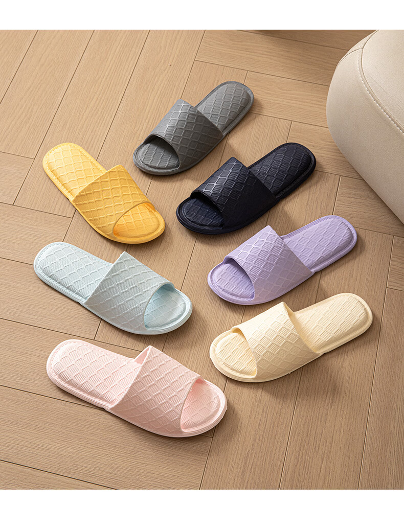 GEMAI Foldable Travel Slippers Portable Non-Slip Unisex Business Trip Hotel Shower Home Slippers Yellow Size 40-41 8