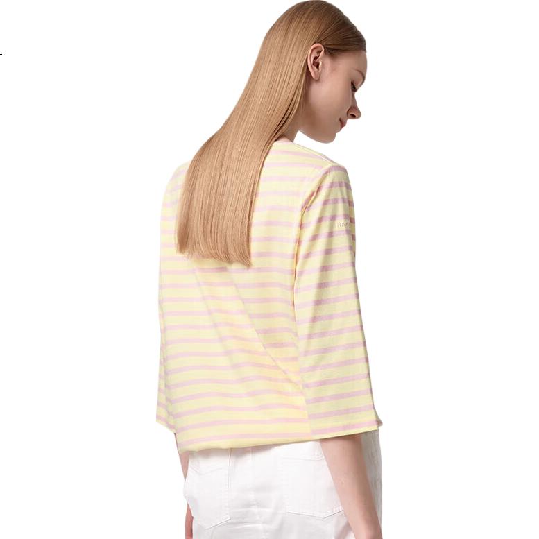 HAZZYS Women's Spring PHIZ Three-Quarter Sleeve T-Shirt ABTSE0CAX05, Pink PN, Size M (160/84A38)