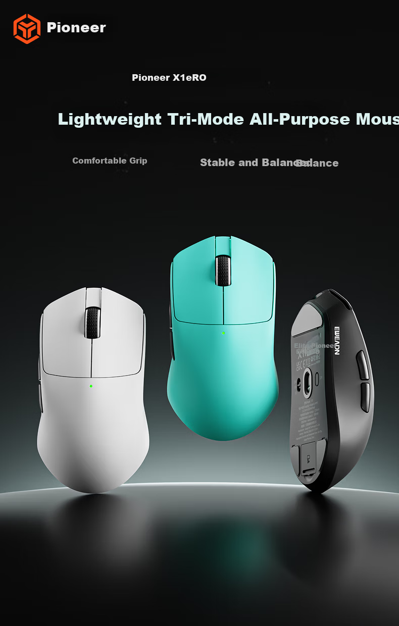 EWEADN X11PRO Wireless Bluetooth Tri-Mode Lightweight Gaming Mouse for Laptop and Desktop Office Use 1