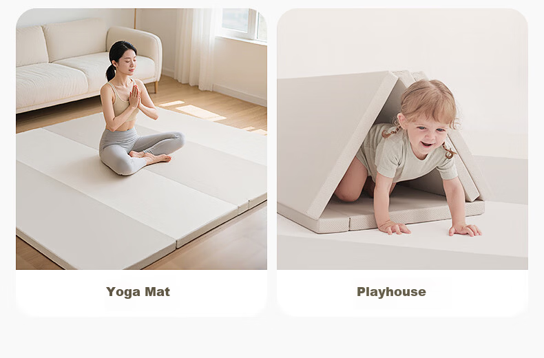 BG-BABYGO Foldable IXPE Crawling Mat 4cm Thick Baby Anti-Fall Playpen Floor Mat Head Protection Baby Grade 39