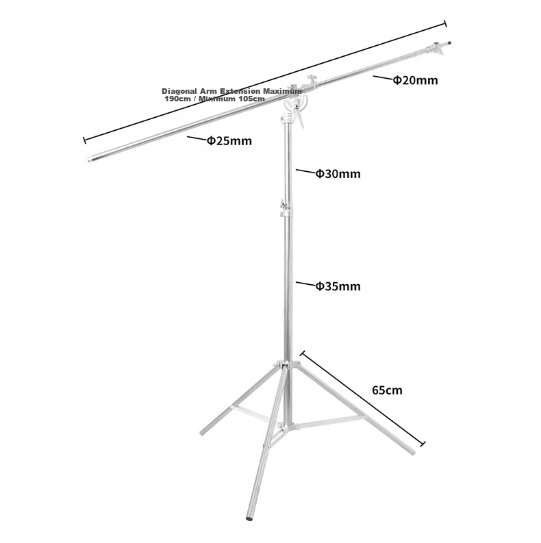 Godox SL/LA Series LED Photography Light Stand Portable Studio Light Fill Light Outdoor Shooting Light Video Live Triangle Large Dual-Purpose Top Crossbar Light Stand 2