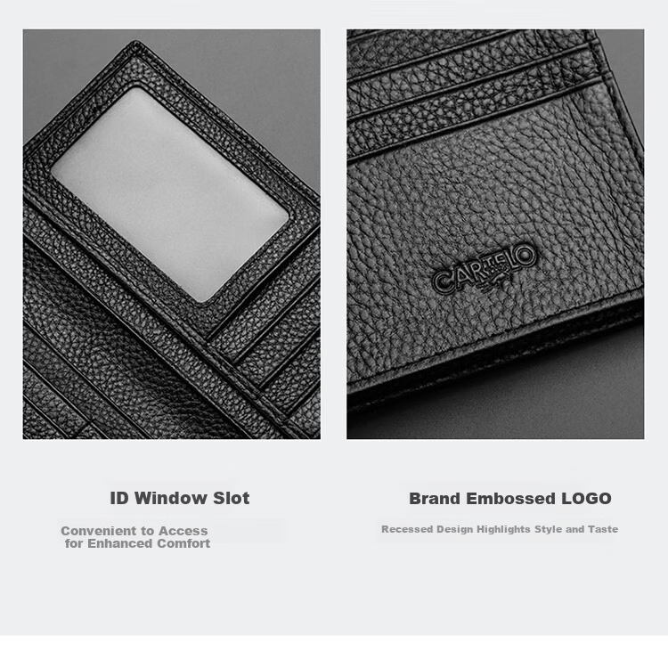 Cartelo Crocodile Men's Wallet First Layer Cowhide Fashion Multifunctional Business Casual Wear-Resistant New Year Gift 7