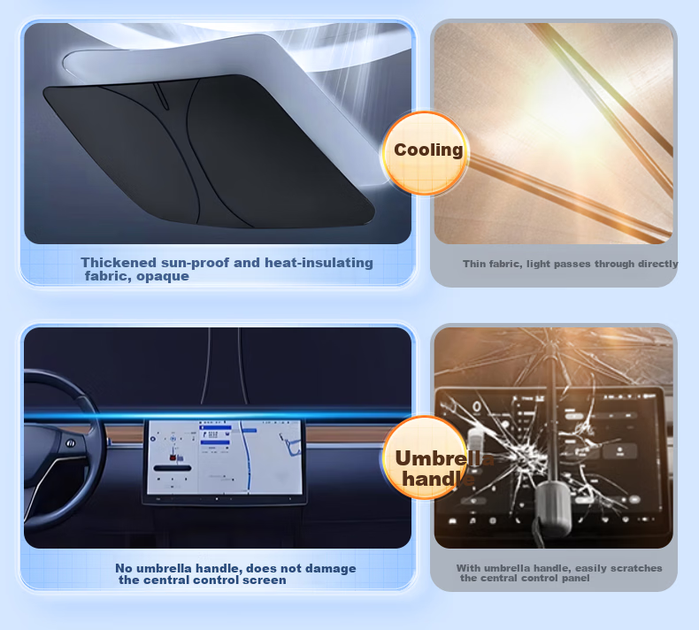 XINSHENGLING Car Sunshade Front Windshield Sun Protection Heat Insulation for Trumpchi GS3/GS4/GS8, Shadow Leopard Cool M8/M6, E8/9, Xiangwang S9S7 6