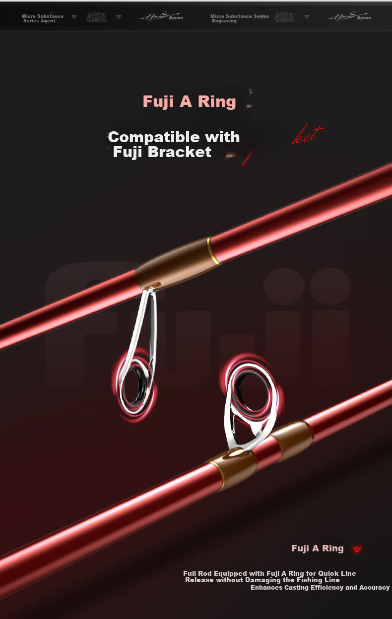 ABU GARCIA Abu Bumblebee Stinger Fuji A-Ring Bracket Micro Fishing Lure Rod 1.98m Straight Handle L Action 6