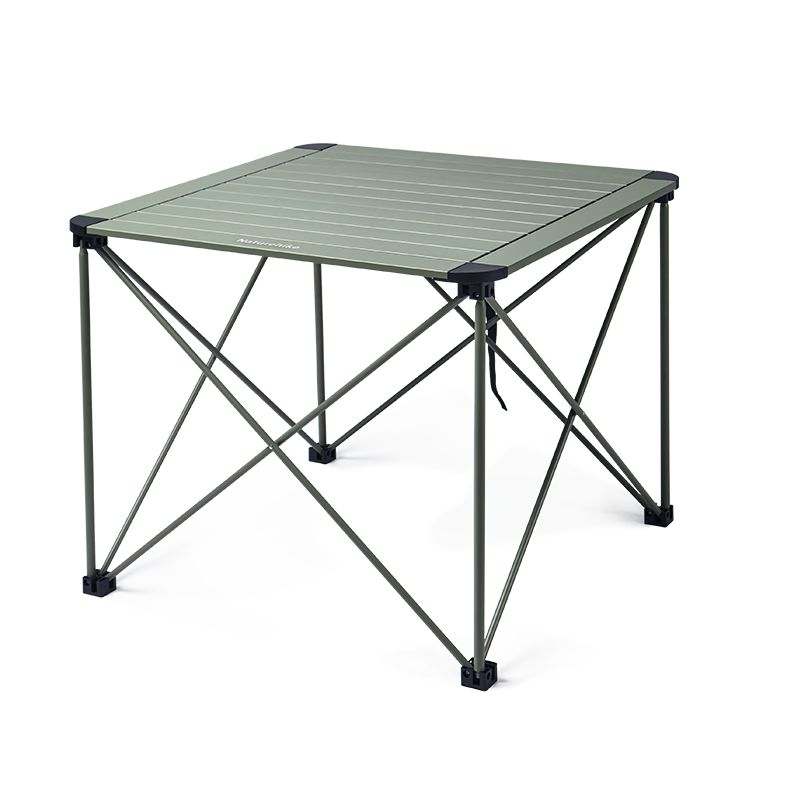 Naturehike Nuoke Mountain L03 Outdoor Ultralight Aluminum Alloy Portable Folding Camping Table Picnic Table_Titanium Color/L