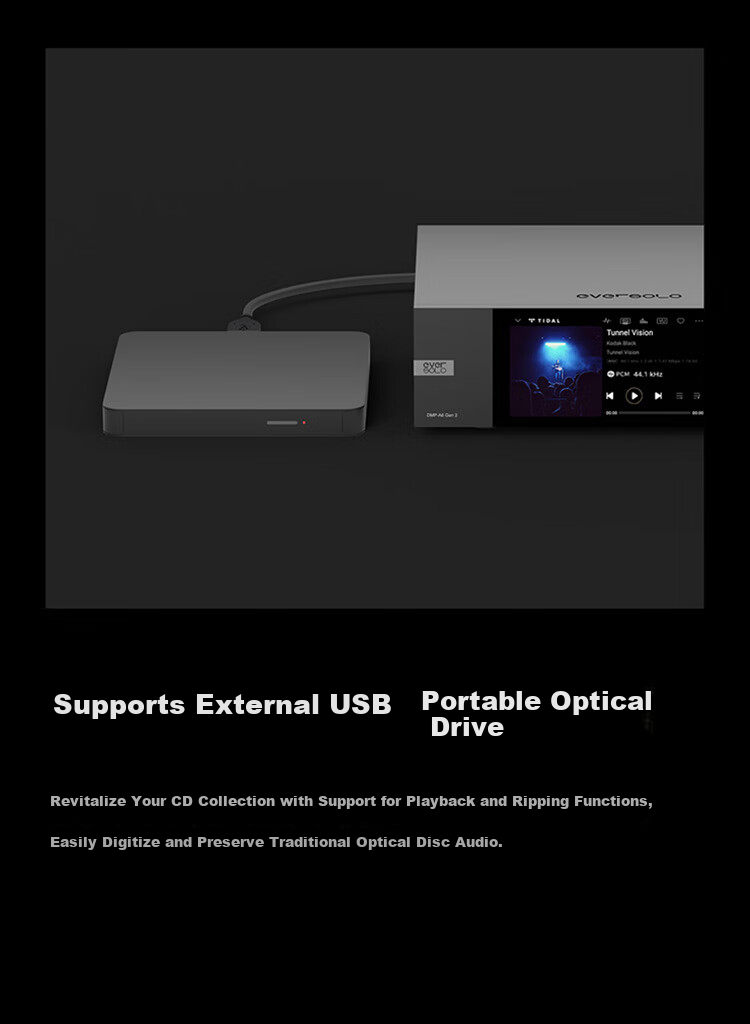 EVERSOLO DMP-A6 Gen 2 Streaming HiFi Music Player DAC Integrated High-Fidelity DSD Decoder [Dual ES9038Q2M] 44