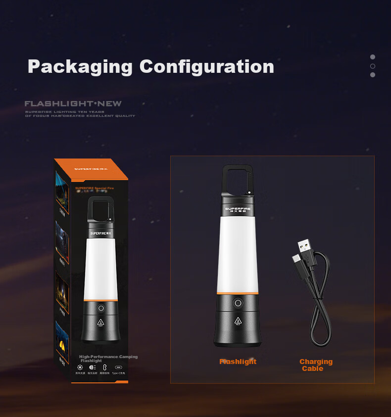 SupFire RX41 High-Power Flashlight Outdoor Camping Lantern Mini Rechargeable Multifunctional Emergency Light with Long Battery Life 13
