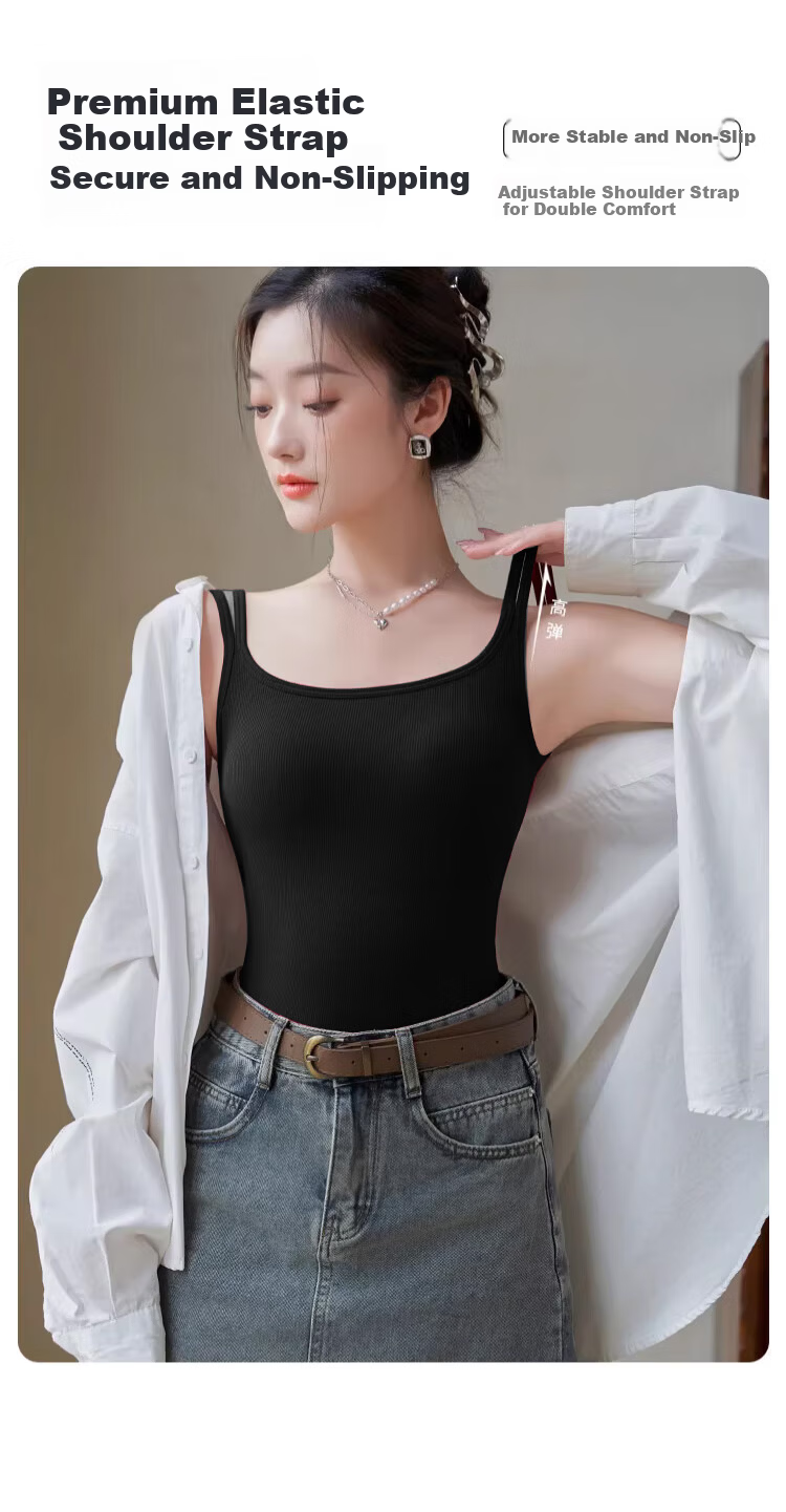 Langsha Women's Camisole Vest 2026 New Spring Summer Backless Ribbed Slim Strap Sleeveless Outerwear Top 4