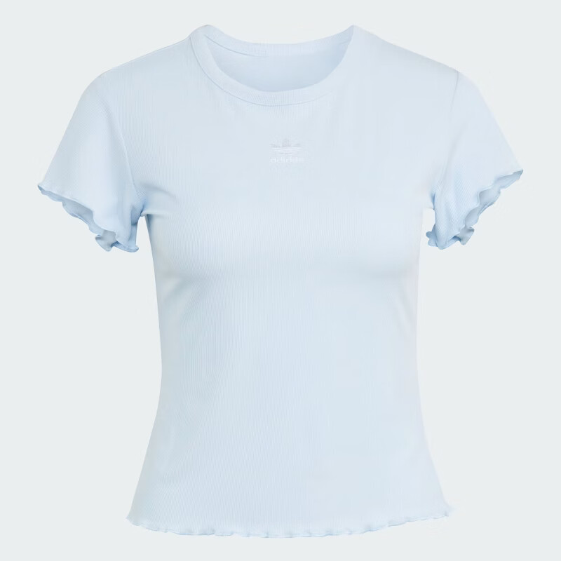 Adidas Originals Women's ESS BABY SS T-Shirt KE1108 Crystal Blue XS 1