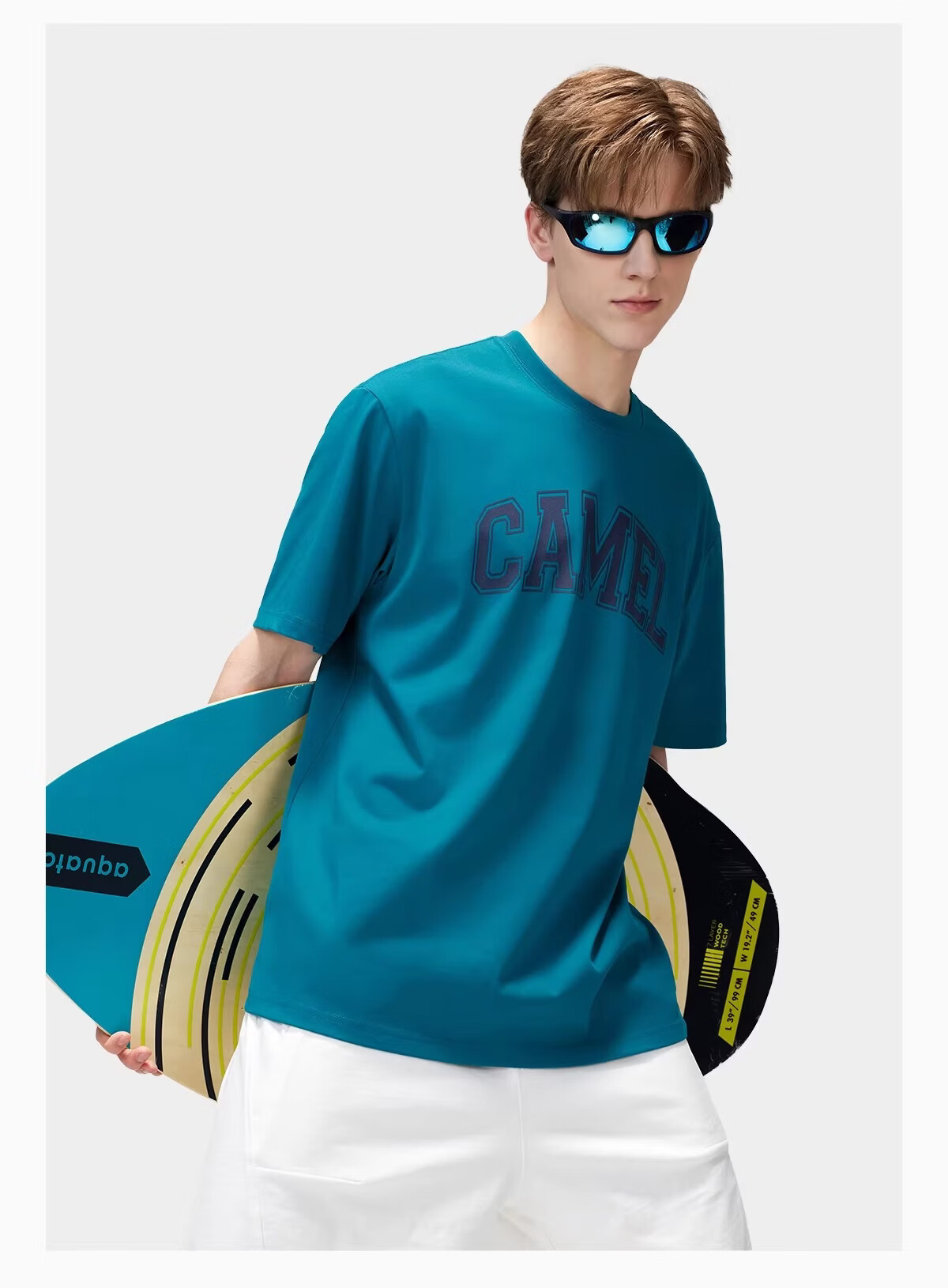 CAMEL Outdoor Quick-Dry T-Shirt Unisex Spring Summer 2026 Breathable Moisture-Wicking Stretch Cotton Hiking Mountaineering Sports Top 9098 15