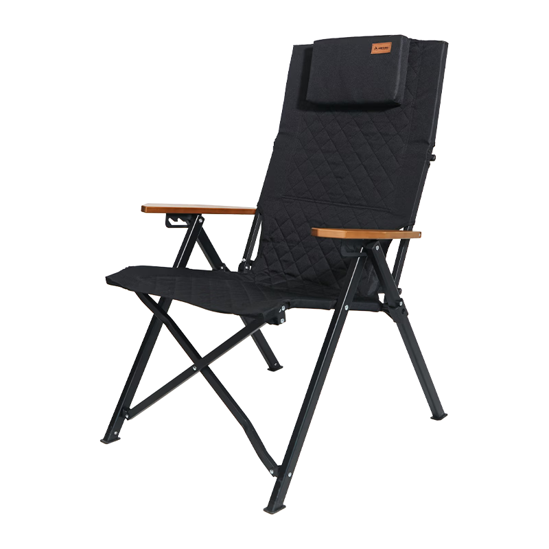 ABENAKI Outdoor High-Back Seal Recliner Aluminum Adjustable Premium Folding Camping Fishing Chair Large River Chair