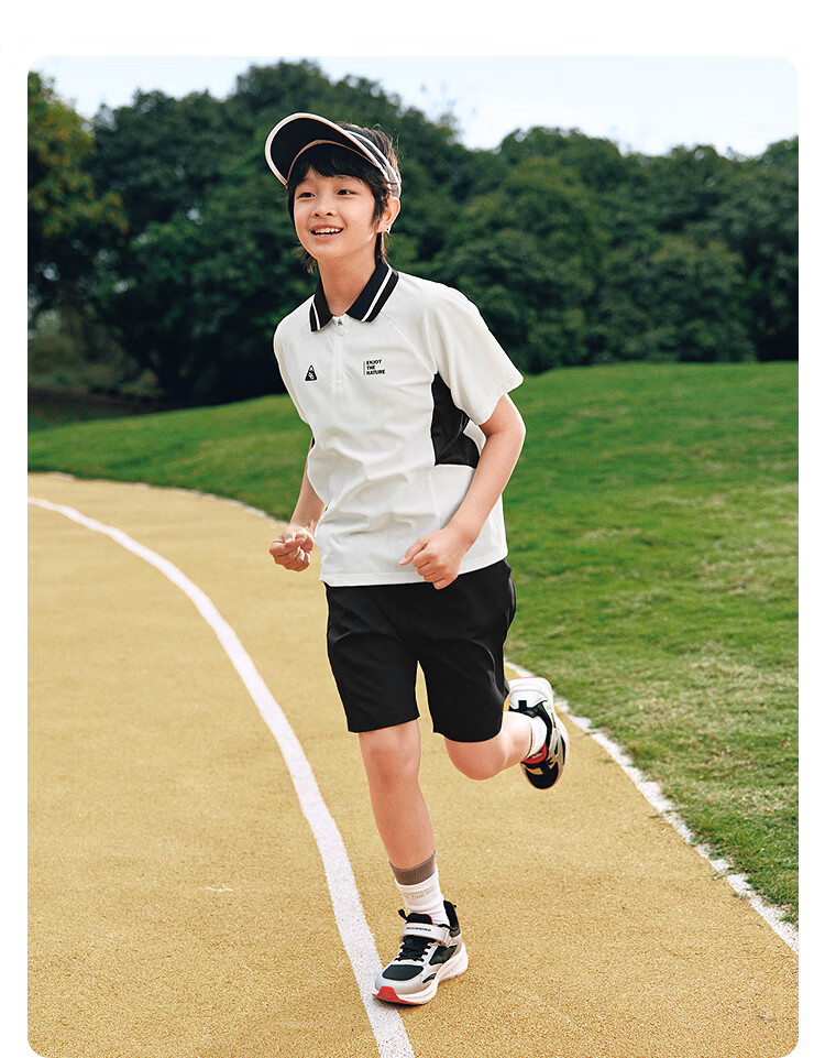 Balabala Boys' Short Sleeve Set Children's Two-Piece Outfit 2026 New Summer T-Shirt and Pants Cool and Comfortable 18