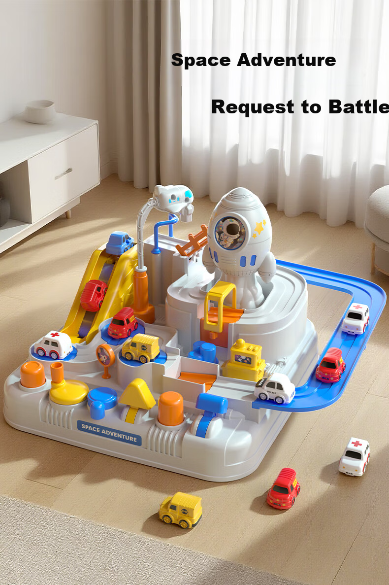 Zixiaxianzi Adventure Parking Lot Educational Toy for Children, Baby Track Car Model, Gift for Boys Aged 0-1 Years Old 7