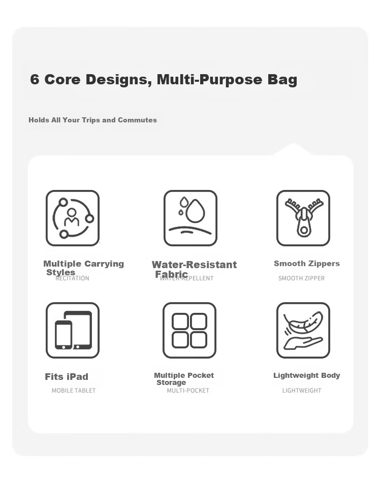 POLO Women's Casual Single Shoulder Crossbody Bag Large Capacity Sports Messenger Bag 12.9-inch iPad Outdoor Phone Bag 3