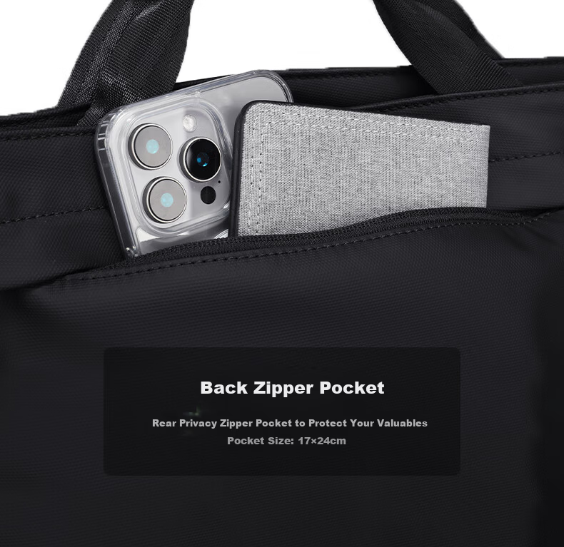 MARK RYDEN Men's Large Capacity Shoulder Tote Bag Magnetic Closure Crossbody Travel Commuter Handbag MR255 6