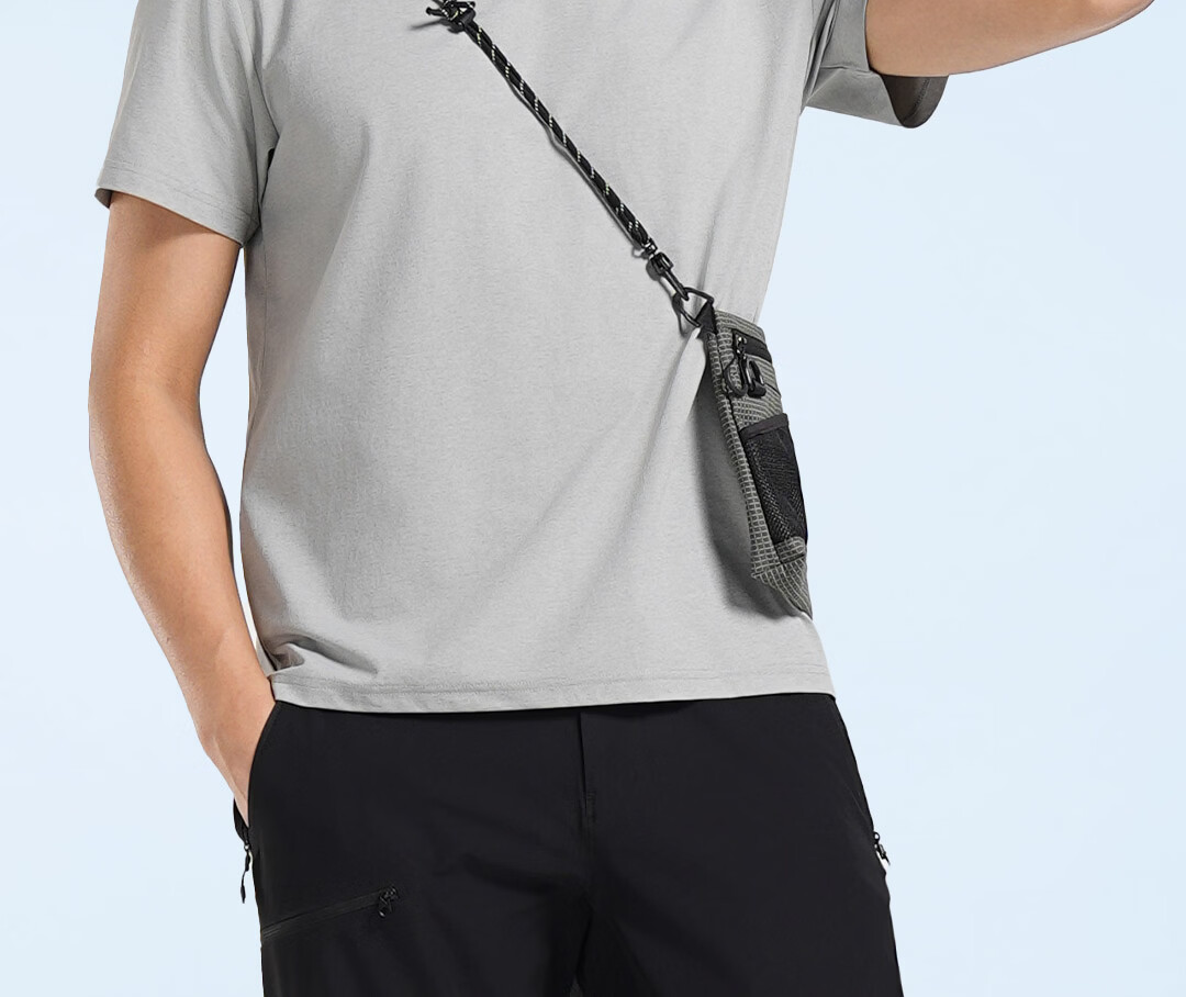 SCALER Men's Outdoor Quick-Dry Cooling UPF50+ Sun Protection Running Sports Breathable Loose Fit Short Sleeve T-Shirt 12