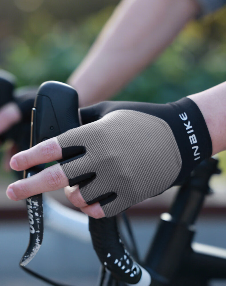 INBIKE Cycling Gloves Half Finger Unisex Spring Summer Mountain Road Bike Shock Absorption Breathable Gear Black White M 16