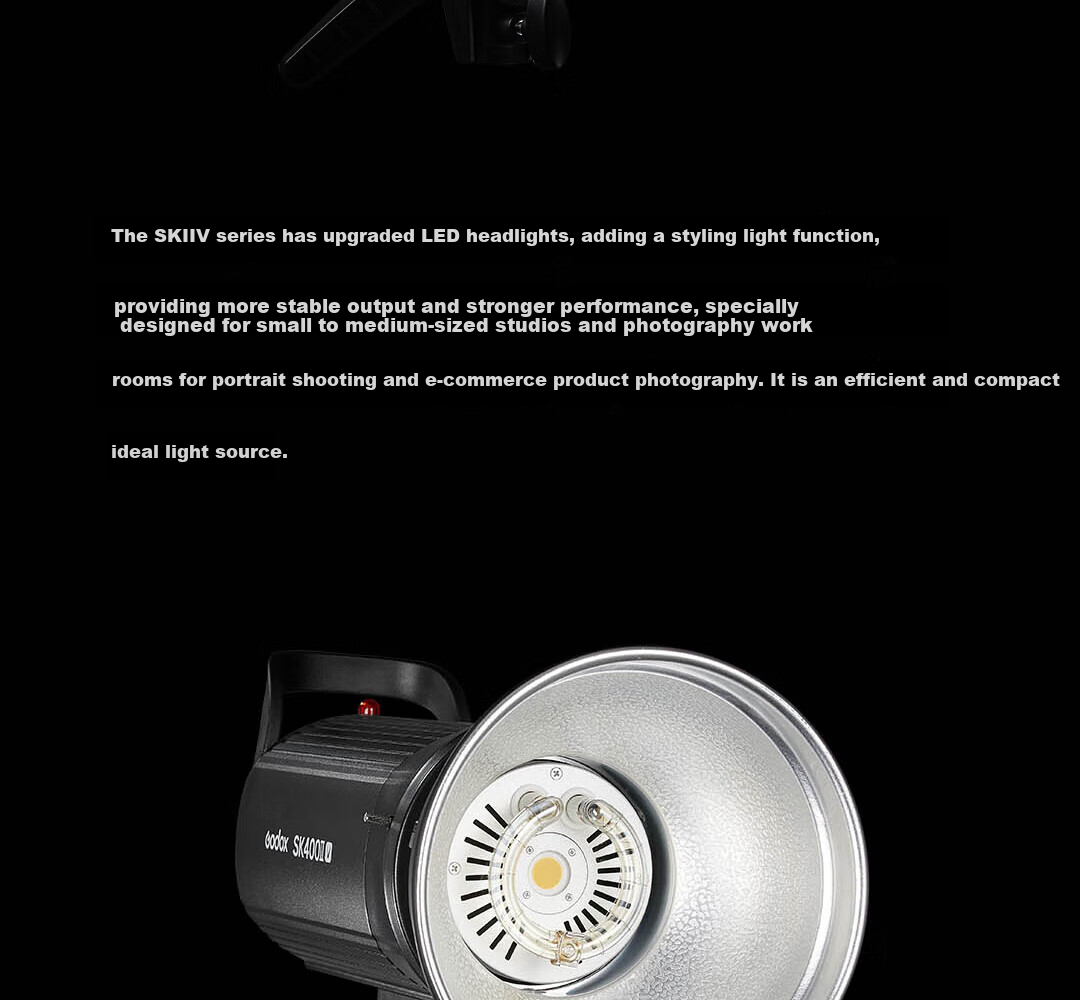 Godox SK400 Studio Light Standard Reflector with Bowens Mount 2