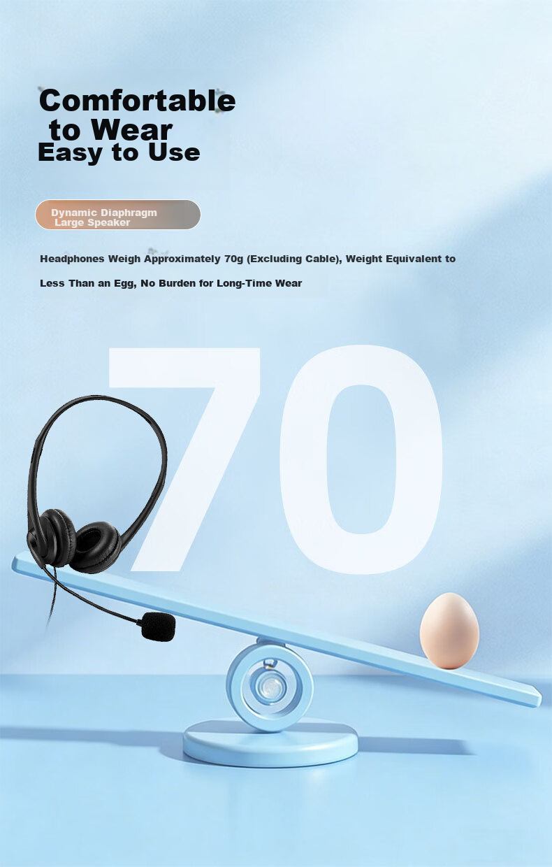 Yinwangsi [Over 1 Million Sold Online] Customer Service Headset Over-Ear Noise-Cancelling Microphone Desktop Computer Headphones 2-in-1 USB Type-C 11
