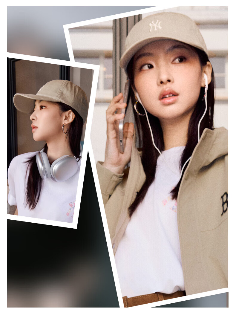 MLB Soft Top Baseball Cap Unisex Zhang Ruonan Style 38 Goddess Festival Gift 3ACPB076N-50BKS-F 18