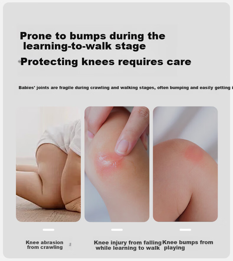OUYUN Baby Knee Pads Toddler Crawling Anti-Fall Knee and Elbow Protectors Naughty Dinosaur + Cute Penguin 3