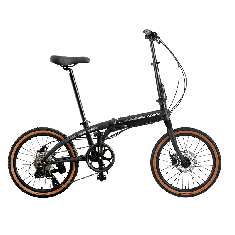 JD Jingzao F8 Pro Folding Bike Shimano 8-Speed Hydraulic Disc Brake Adult Student 20-inch Ceramic Black