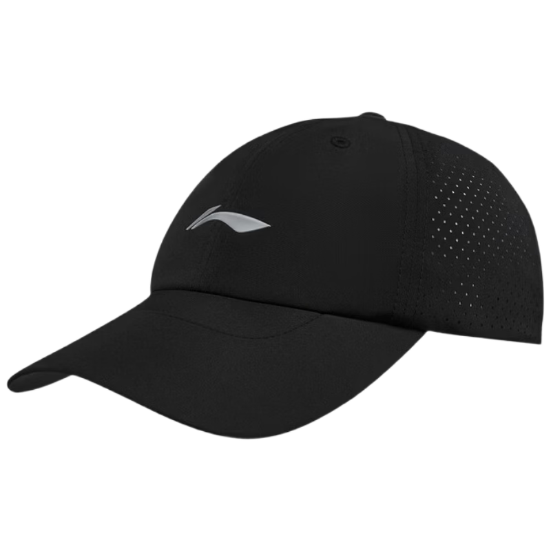 Li-Ning Unisex Sports Cap 2026 Summer Breathable Sunshade Trendy Baseball Hat Crystal Gray
