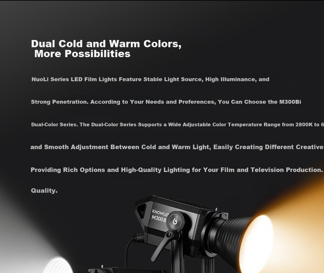 Godox M300Bi Professional High-Power Studio Video Light LED Fill Light for Photography Live Streaming Portable Spotlight【Official Standard Edition】 3